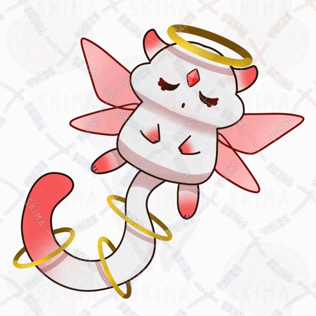 【色差分９点】金色の輪を持つ、精霊のオリジナルキャラクターの商品画像2枚目