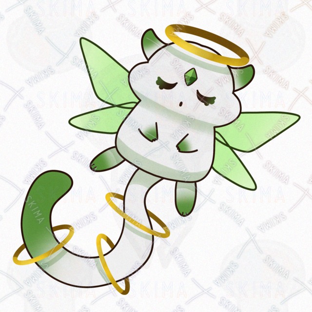 【色差分９点】金色の輪を持つ、精霊のオリジナルキャラクターの商品画像4枚目