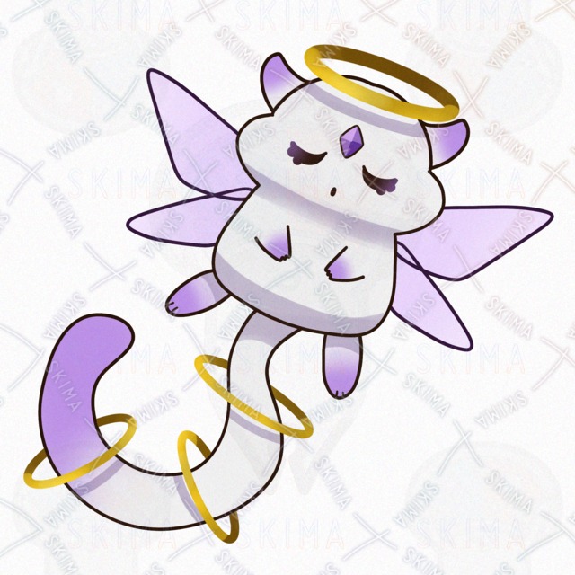 【色差分９点】金色の輪を持つ、精霊のオリジナルキャラクターの商品画像6枚目