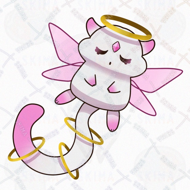 【色差分９点】金色の輪を持つ、精霊のオリジナルキャラクターの商品画像7枚目