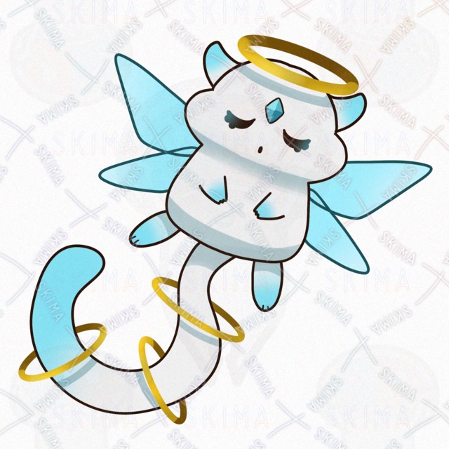 【色差分９点】金色の輪を持つ、精霊のオリジナルキャラクターの商品画像10枚目