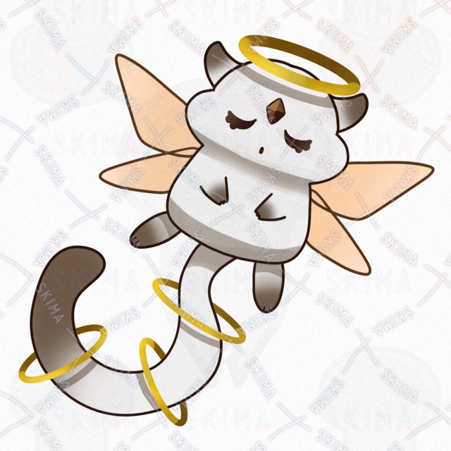 【色差分９点】金色の輪を持つ、精霊のオリジナルキャラクターの商品画像9枚目