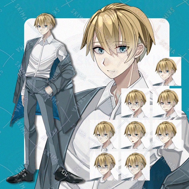Blonde male standing 的商品圖片