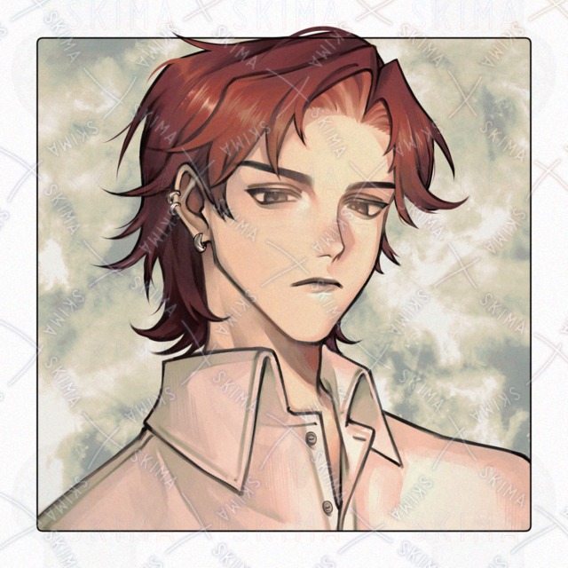 [with transparency] Character icon of an unsociable man 的商品圖片