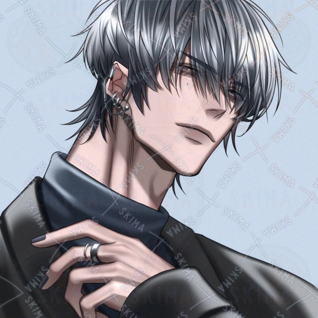 Image of 2 types of hair color] Wolf cut icon