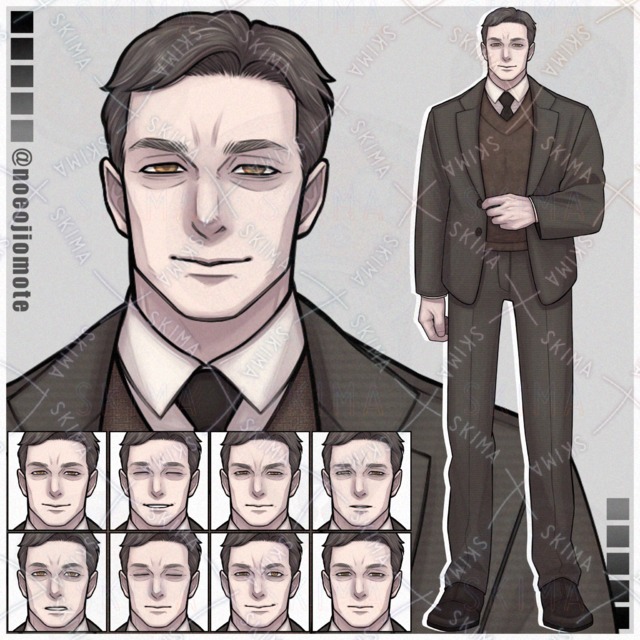 Image of 39 Sale] Physically fit uncle [8 expressions