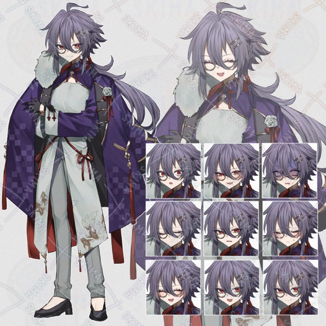 男の子全身立ち絵【表情差分9種】