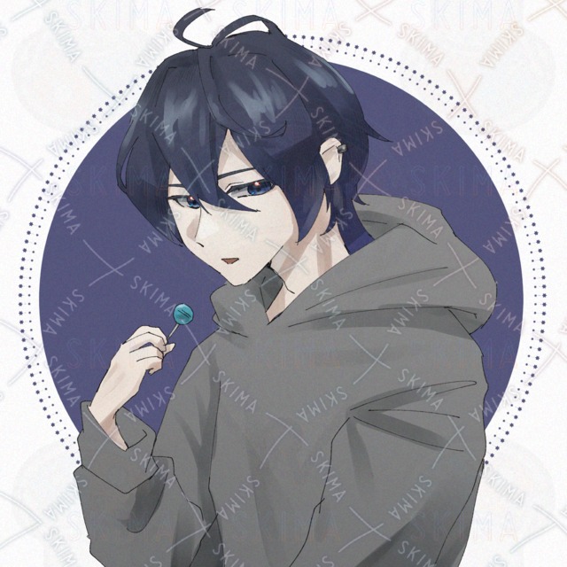 Image of SNS icon] A young man with a quiet atmosphere
