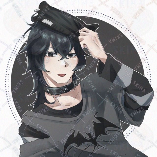 SNS 아이콘] 고스 펑크 스타일의 청년 상품 이미지