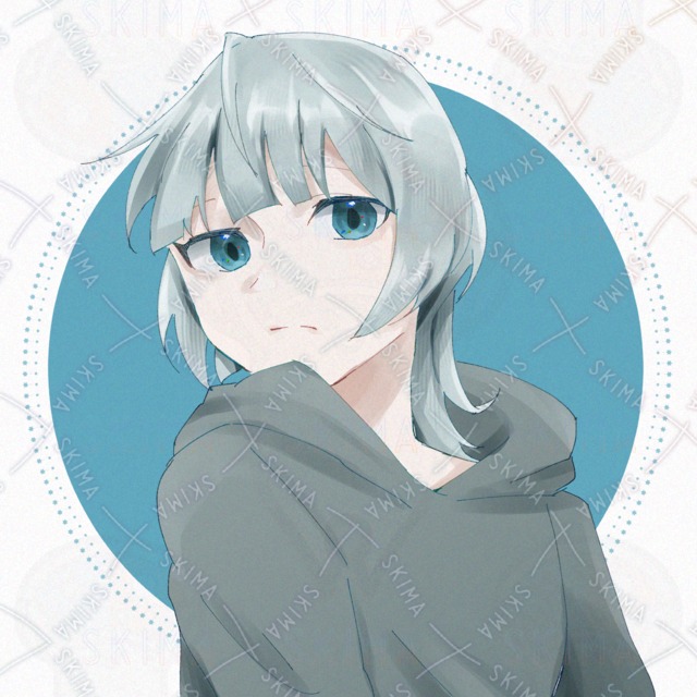Image 2 of SNS Icon] A girl with a wolf cut