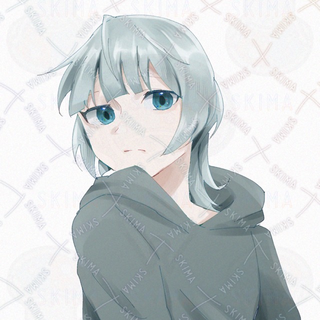 Image 3 of SNS Icon] A girl with a wolf cut