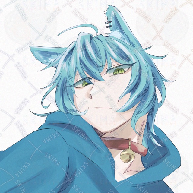 Image 3 of SNS icon] Young man with cat ears