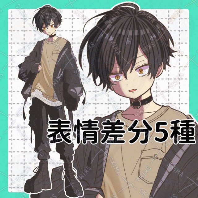 Neutral boy [5 different facial expressions]. 的商品圖片