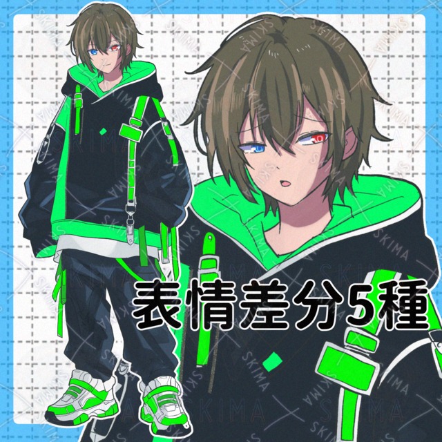 Neutral boy [5 different facial expressions]. 的商品圖片