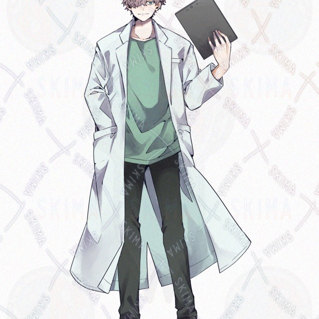 Man in white coat [3 types of facial expressions + goggles/name tag with removable differential]. 的商品圖片第 2 張