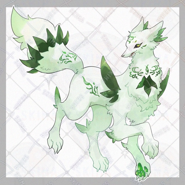 Image of Wooden fox [4 types of expressions].