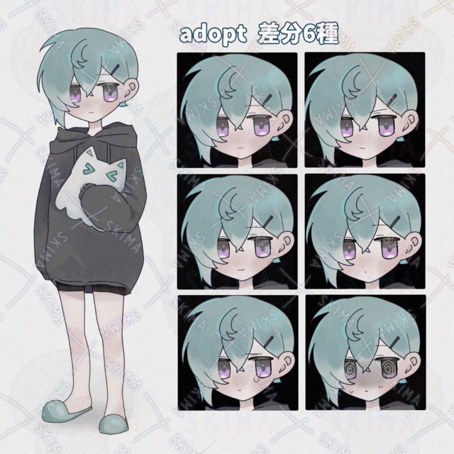 Image of Boy/6 different expressions