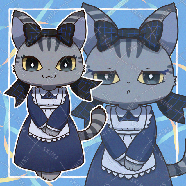 Original Character] Maid of Saba-Tora cat with ribbon [9 facial expressions 的商品圖片