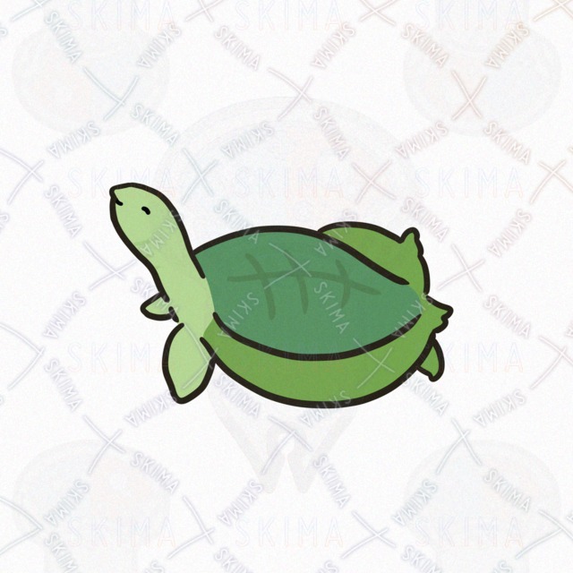 おさんぽするすっぽん（表情5種類）の商品画像4枚目