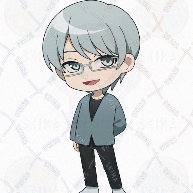 8 kinds of expressions] Male miniature character with intellectual glasses. 的商品圖片第 2 張