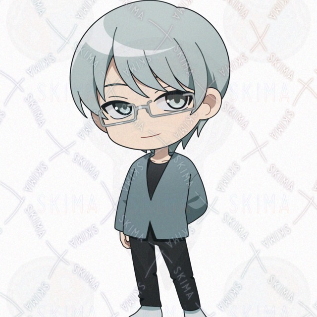 8 kinds of expressions] Male miniature character with intellectual glasses. 的商品圖片第 3 張