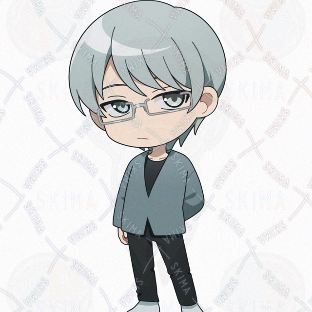 8 kinds of expressions] Male miniature character with intellectual glasses. 的商品圖片第 4 張