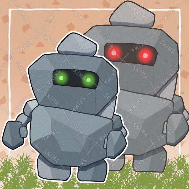 Original character of a two-headed stone golem. 的商品圖片