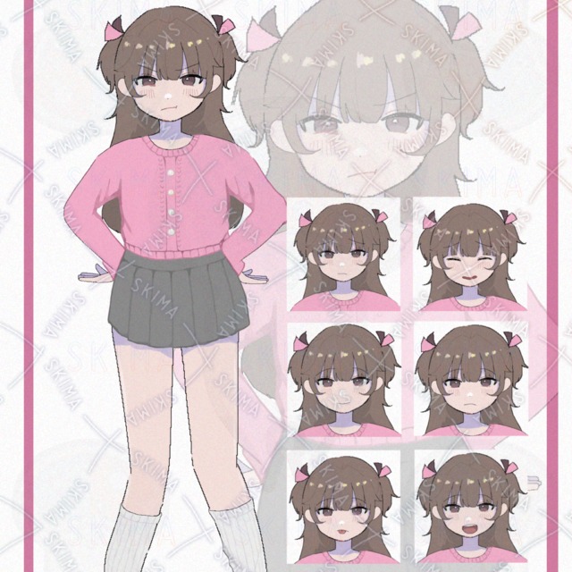 하프트윈 소녀【표정차이 8종】반짝반짝 상품 이미지