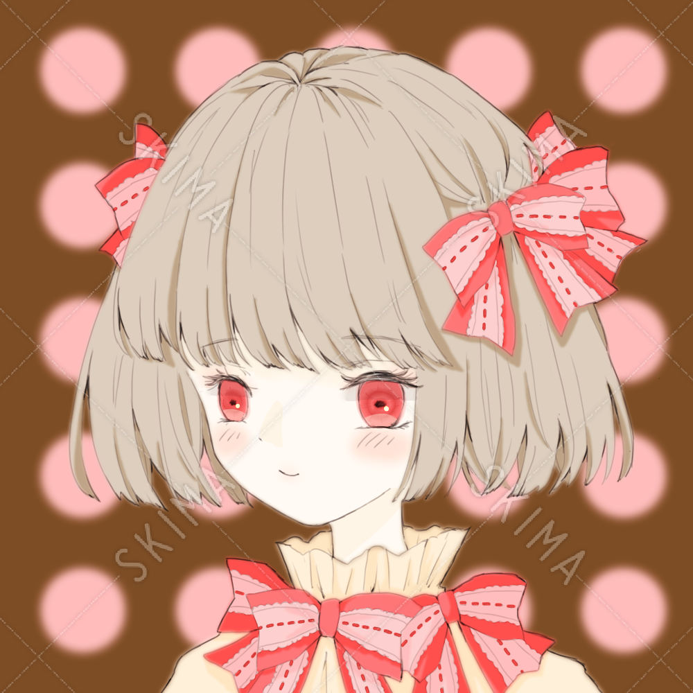アイコンむけ リボンの女の子 スキマ スキルのオーダーメイドマーケット Skima