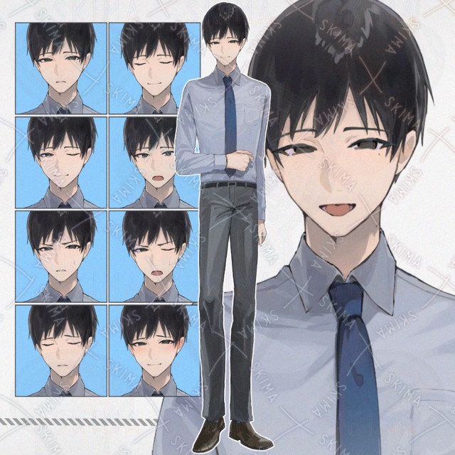 [표정 10세트]정장 차림의 남자 상품 이미지