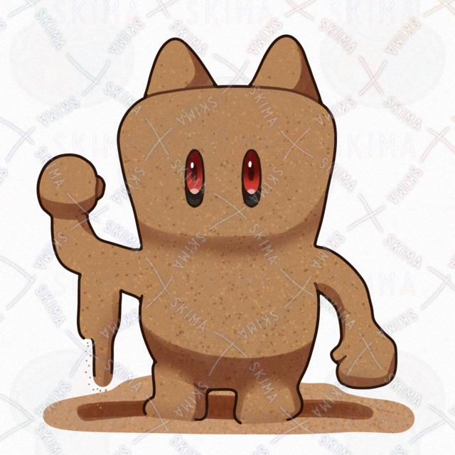 【差分計４点＋幼体キャラ】砂でできた２頭身のゴーレムのオリジナルキャラクターの商品画像4枚目