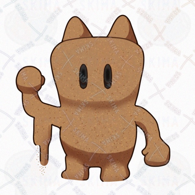 【差分計４点＋幼体キャラ】砂でできた２頭身のゴーレムのオリジナルキャラクターの商品画像9枚目