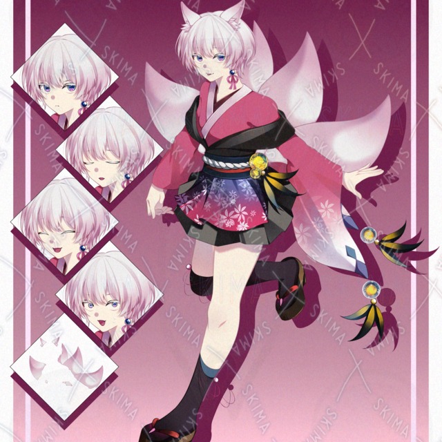 6 kinds of standing character pictures 的商品圖片