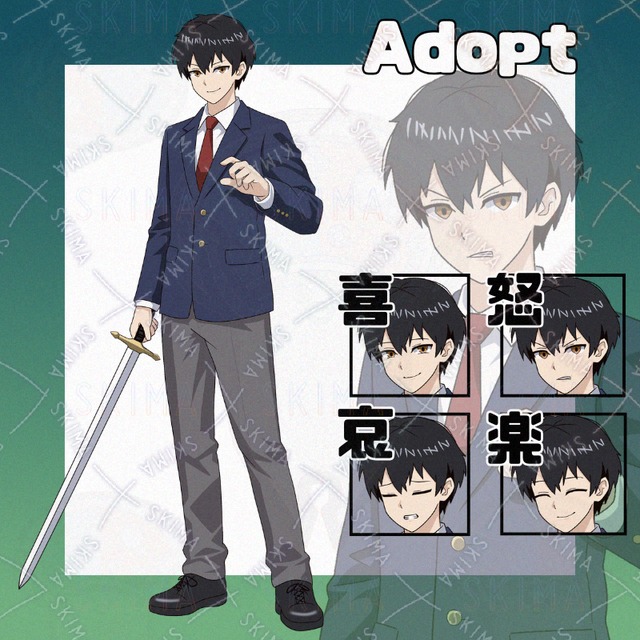Adopt035_剣を持った学生/ファンタジー？/異世界転生