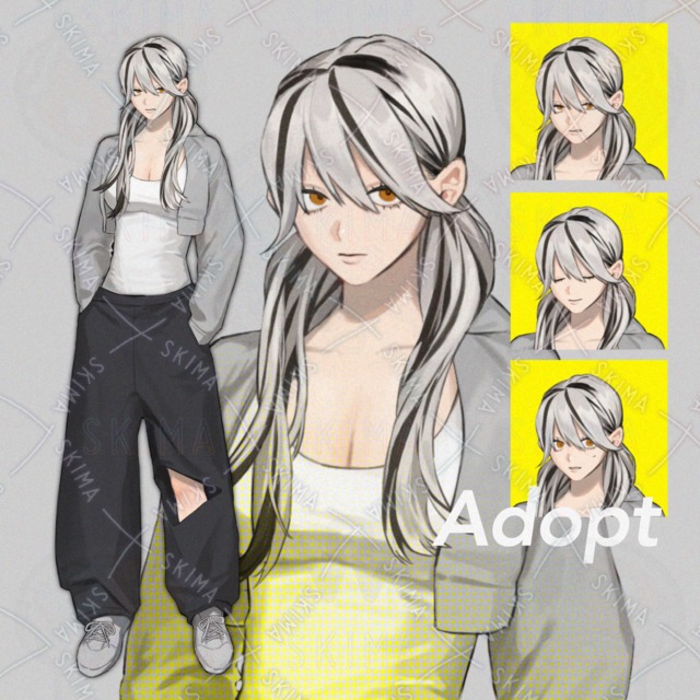 4 kinds of expressions] A woman who looks like a white tiger. 的商品圖片