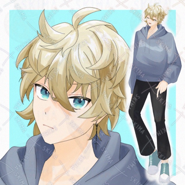 Image of Young man with blond hair (final price reduction)