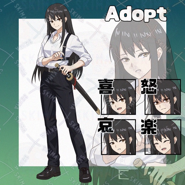 Adopt036_帯刀する女性/現代