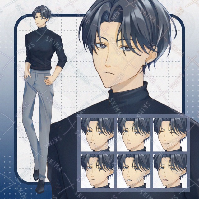 細身筋肉質な男性の商品画像