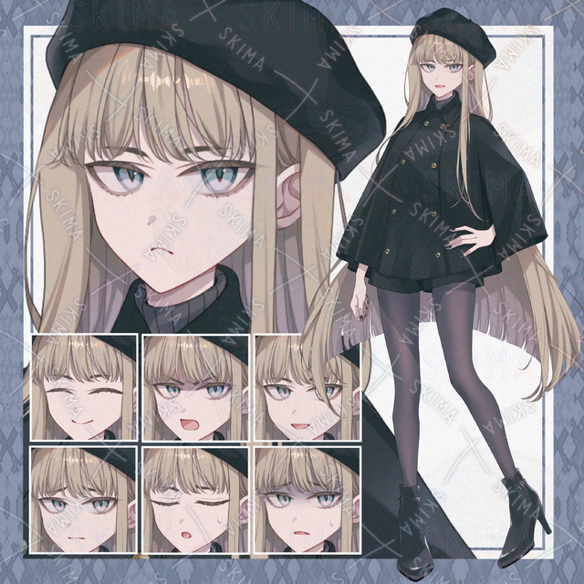 7 kinds of expressions] Girl with long hair 的商品圖片