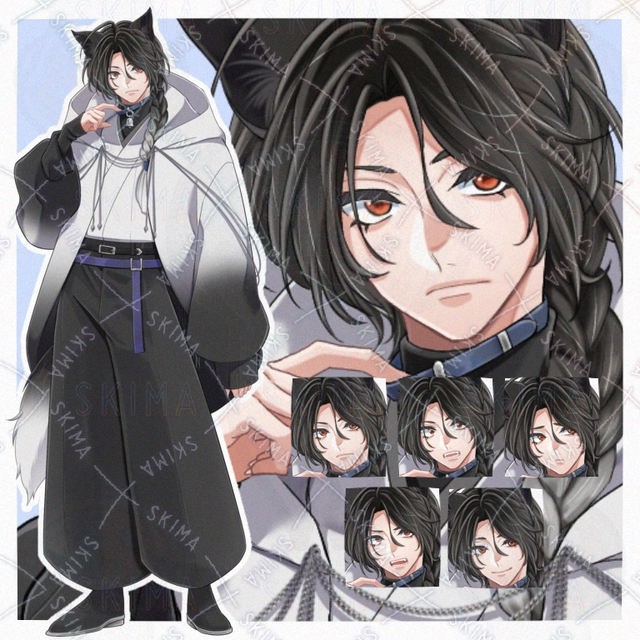 Image of Silver fox image with chemo ears