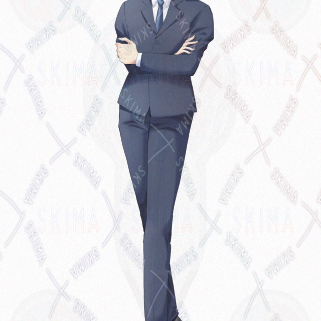 Image 3 of Men 10 (suit) [expression 8 + glasses + cheeks].