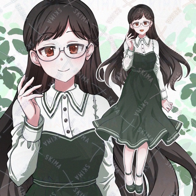 Image of 10 kinds of difference] Girl with glasses