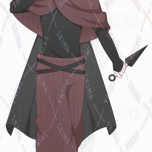 Image 4 of Young man in ninja-style fashion (10 different expressions)