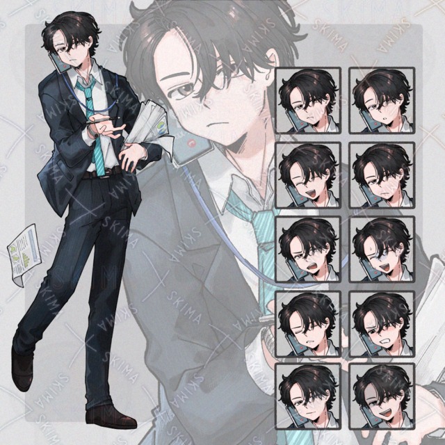 キャラクター立ち絵［表情10種］の商品画像