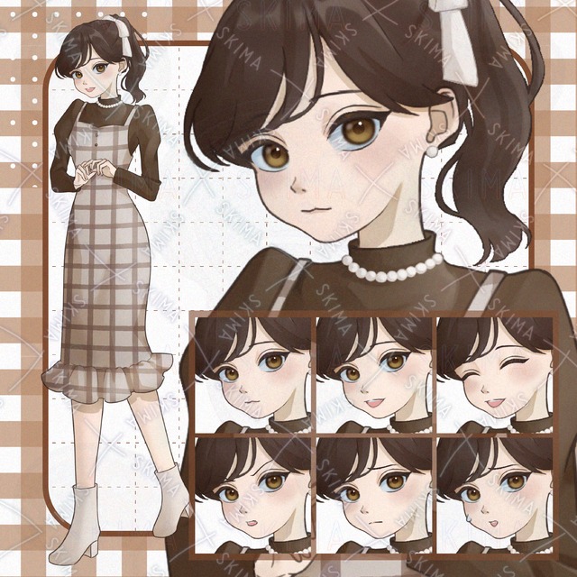 【SALE】チェックのワンピースの女の子の商品画像