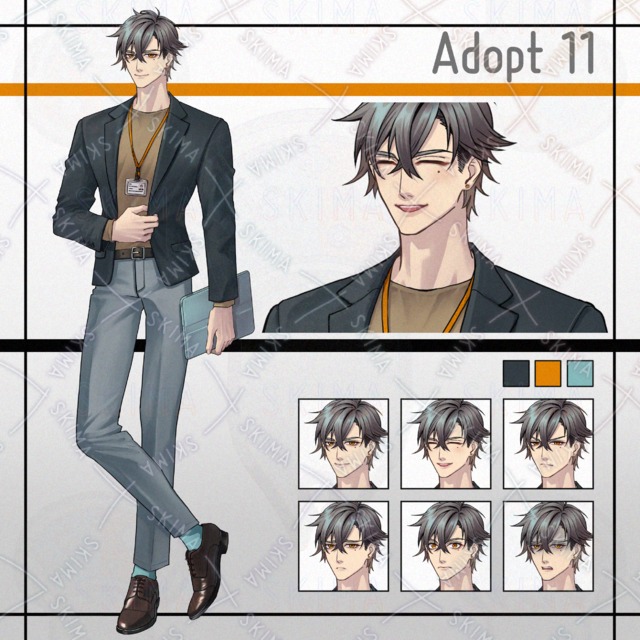 Image of Adopt11 young man male suit businessman style