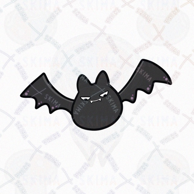 まんまるなこうもり（表情6種類）の商品画像4枚目