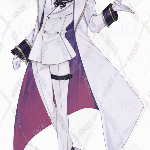 金髪碧眼白スーツ男性の立ち絵【大き目アイコン有】の商品画像4枚目