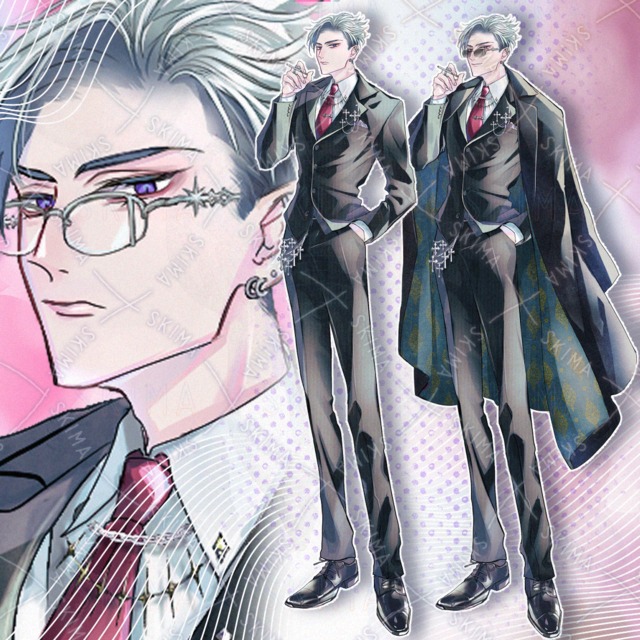 Man in suit [8 expressions + additional parts]. 的商品圖片