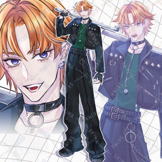 Young man with iron pipe [10 expressions]. 的商品圖片